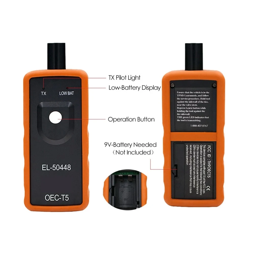 EL-50448 2 IN 1 Motorcycle Repair kit Tire Pressure Alarm Monitor System Sensor TPMS Activation Tool Car Tire Pressure Monitor
