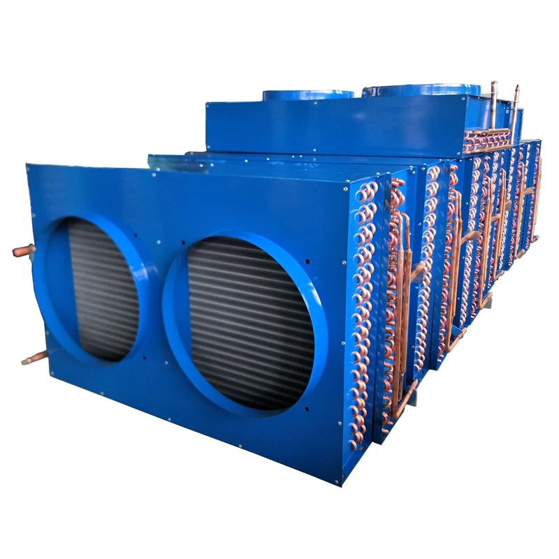 

4HP fin & tube heat exchanger is working as condenser of water chillers and brine unit or evaporator to recovery waste heat