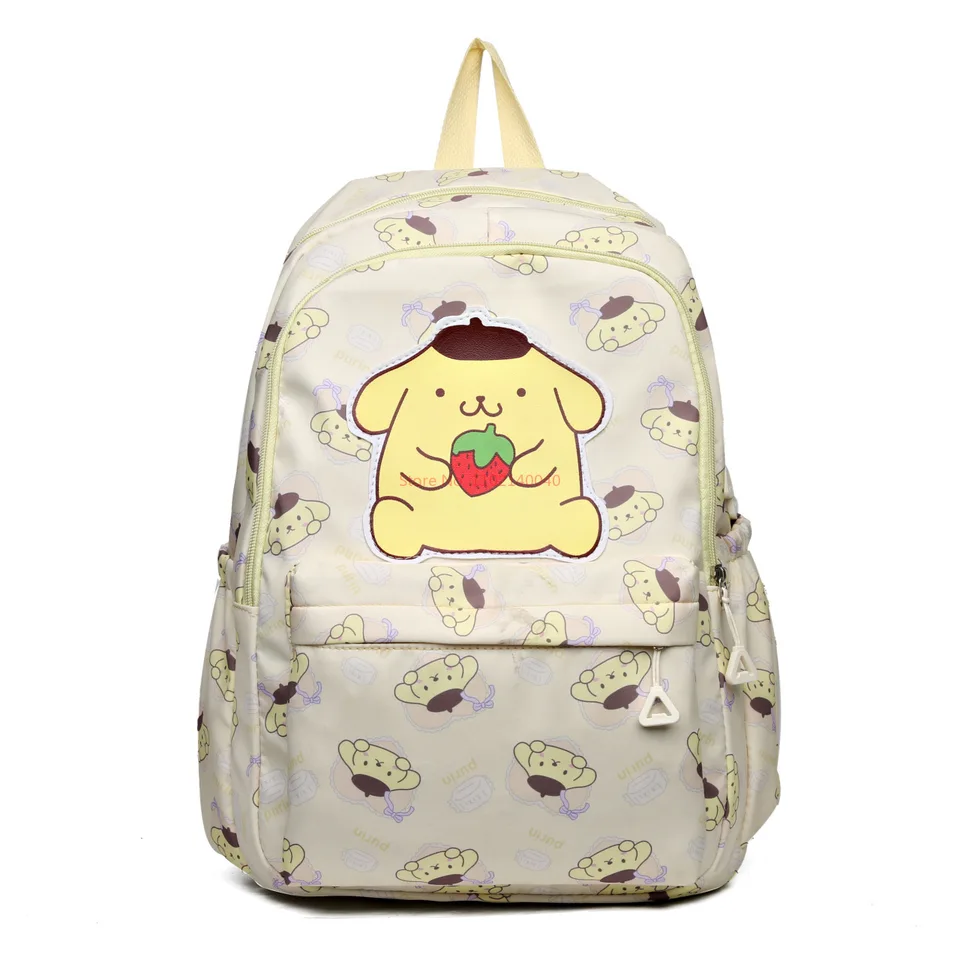 Kuromi - Set di mini zaino per bambini, 25,4 cm, in tela, con tasca frontale e bottiglia d'acqua, set zaino Hello Kitty and Friends, Multicolore, Kuromi Mini Backpack, Kuromi Mini zaino, Kuromi