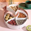 Simplicity Transparent Portable Fruit Plate Outdoor Handle Ice Bucket Creative Living Room Home Compartment Snack Fruit Plate 3
