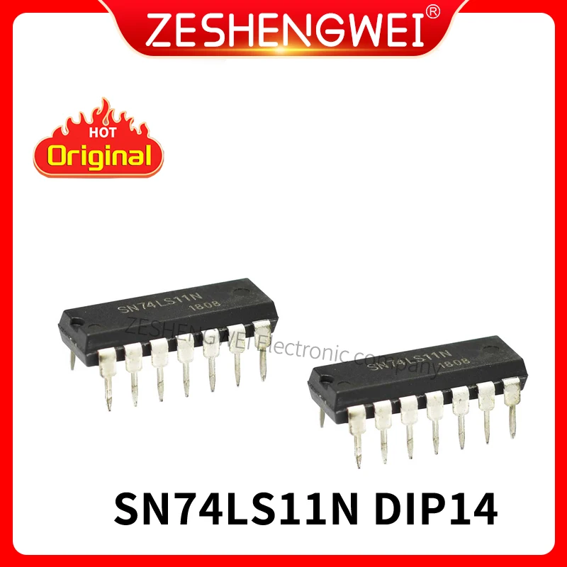 10PCS/LOT NEW SN74LS11N 74LS11 DIP-14 Three-way 3 input positive AND gate In Stock