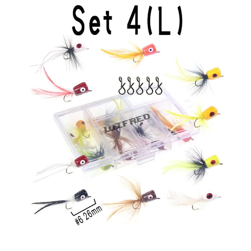 YAZHIDA Kit per pesca a mosca per trote, 12 mosche da pesca in acciaio inossidabile, secco, bagnato, ninfe, stelle filanti, insetti lanosi, terrestri