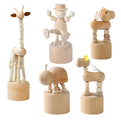 Juguete de madera sin terminar para Niños, jirafa mecedora, manualidades para actividades infantiles, Juguetes creativos, 3, 4, 5, 6, 8, 10 Años, Kinder Spielzeug