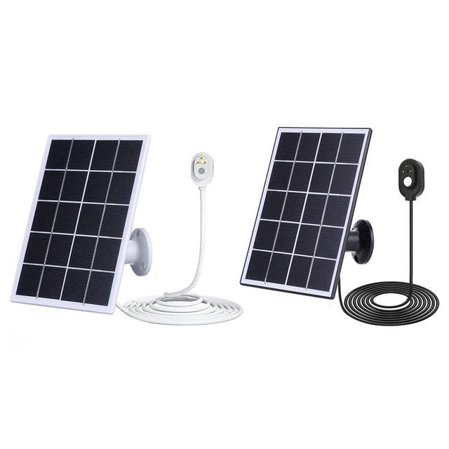 Panneau Solaire Arlo Panneau Solaire De Caméra 5V 8W Pour Projecteur Arlo Pro 4,Pro 3/Pro 3 Floodlight Chargeur Arlo