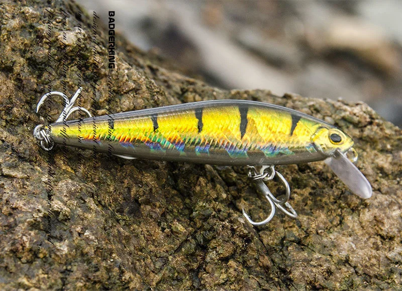 Description Picture 5 of itemArtificial Bait for Bass Fishing, Slow Sinking Lure, Epoxy Coated Minnow, Crankbait Wobblers, High Quality
