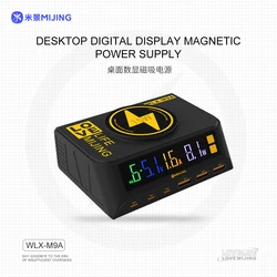 Mijing WLX-M9A Desktop Digital Display Magnetic Power Supply Supports Wireless Fast Charging Power Tool for Equipment Repair