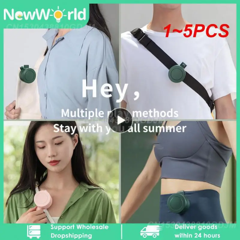 

1~5PCS Portable Endurance Hanging Clip Small Fan 360 Air Supply Leafless Fans Air Conditioning Handheld Small Fans Clip Design