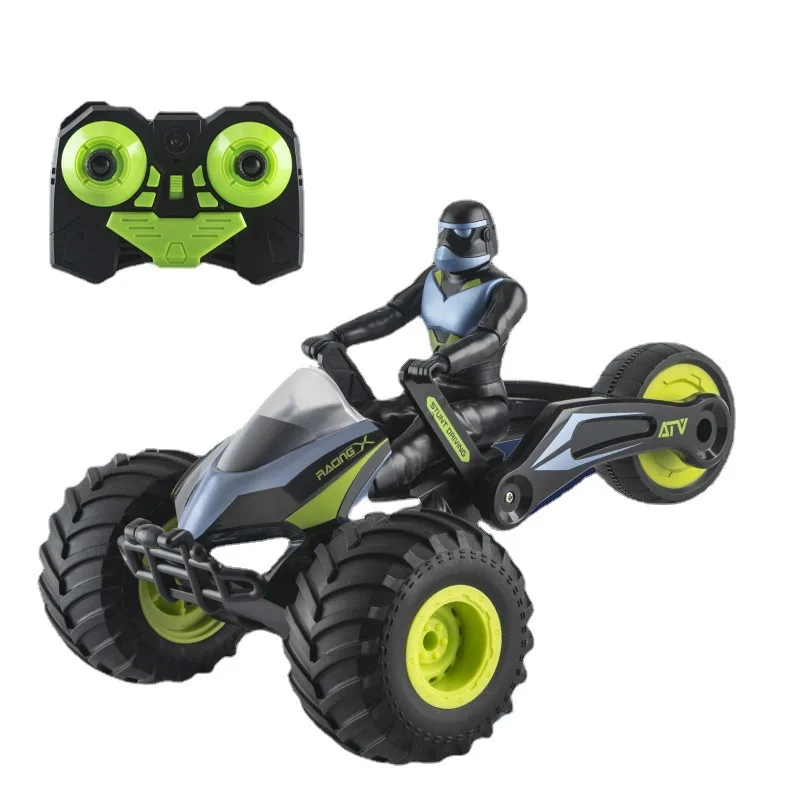 RC Motorcycle Transformation Remote Control Racing Motor Tricycle High Speed Electronic With LED Music Stunt Motorbike Boys Toy