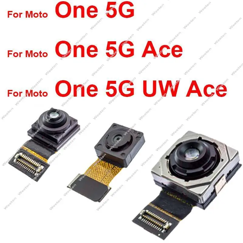 

For Motorola Moto One 5G Ace One 5G UW ACE Front Selfie Facing Back Rear Main Camera Flex Cable Replacement Parts