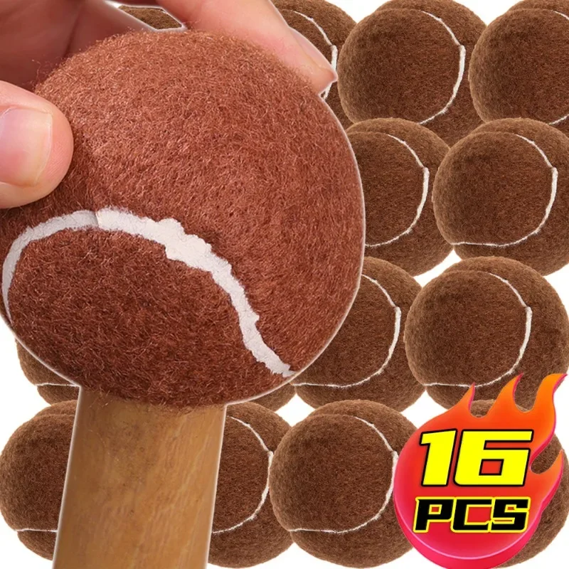 Set 16 Palline Da Tennis Pretagliate Per Mobili E Deambulatori – Rivestimento In Feltro Grigio – Protezione Pavimento - 4