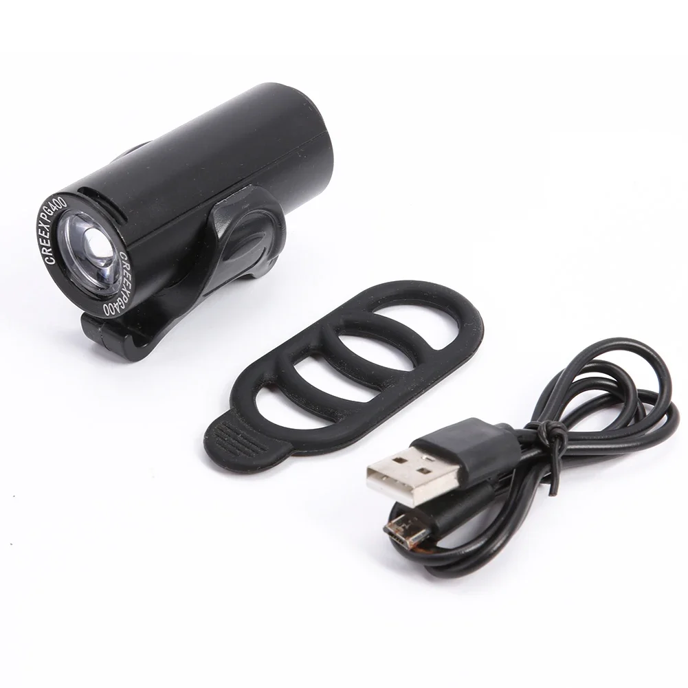 350 루멘 방수 USB 충전식 MTB 프론트 라이트, 자전거 XPG LED 헤드라이트, 내장 배터리 손전등, 자전거 액세서리
