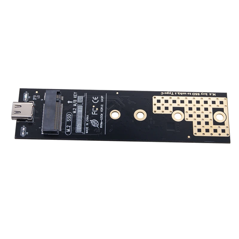 고성능 M2 SSD 어댑터 NVMe 인클로저 C타입 케이스, 듀얼 프로토콜, 2230 2242 2260/2280 SSD용 RTL9210B