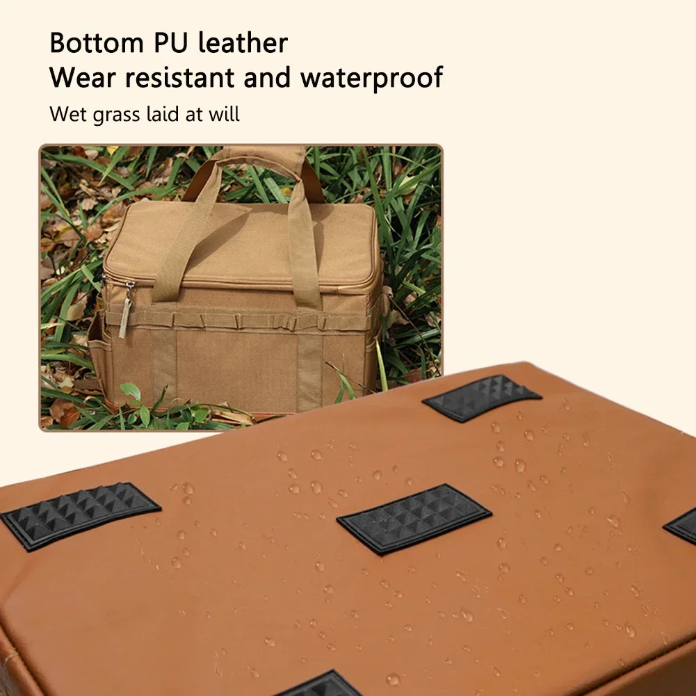 Camping Storage Bag 30 45L Trunk Organizer Handles Versatile Large Capacity for Outdoor Barbecue Camping Cooking Picnic camping storage bag
