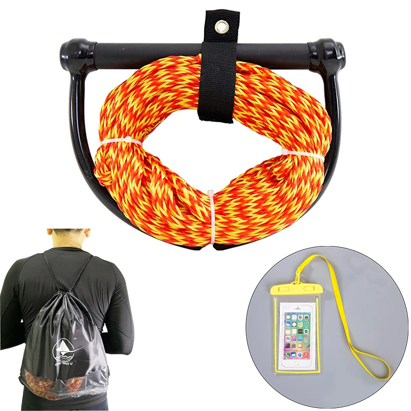 Water Ski Rope PE Material 23 Meters 16 Strand for Wakeboard and Jet Ski watersports rope
