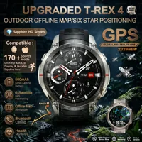 Montre connectée GPS de haute précision 2026 avec cartes hors ligne, boussole, suivi, étanche 5ATM, bracelet intelligent tactique pour homme, cadeau 1