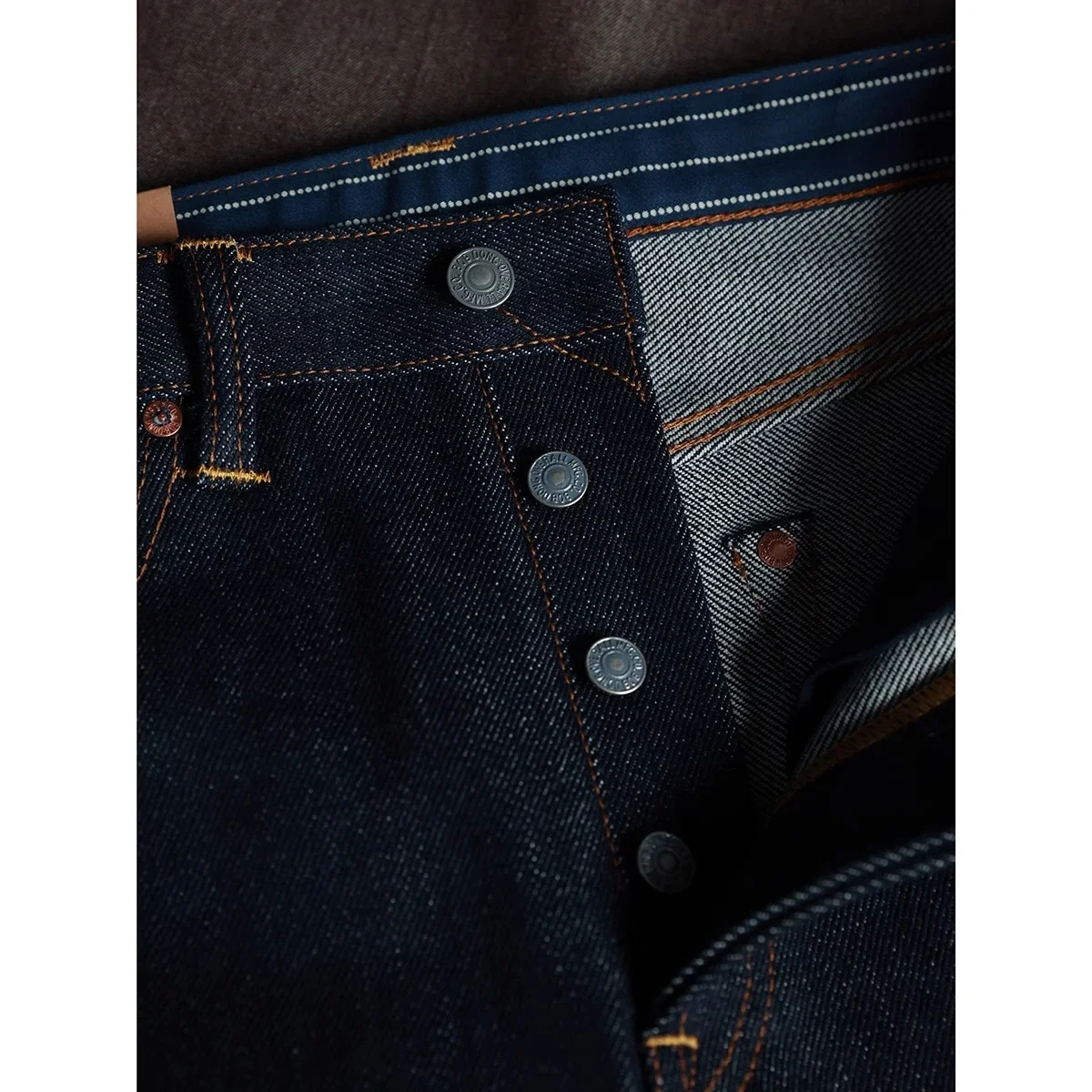 BOB DONG 23oz Extra Heavy Selvedge Denim Jeans Slim Straight Leg Pants Men Amekaji 3