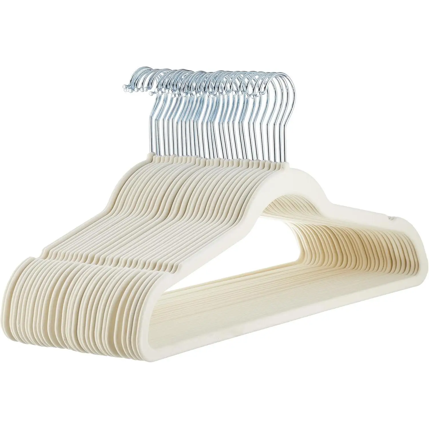 Non-Slip Suit Clothes Hangers, Gray/Silver - Pack of 30 6