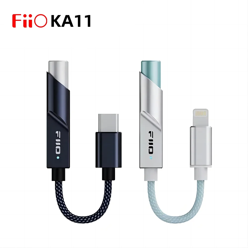 Headphone Amplifier Portable DAC Amplifier Audio Decoder FiiO KA11 USB DAC & Headphone Amplifier CS43131 DAC Type-C to 3.5mm Adapter USB Dongle 384kHz/32bit DSD256 for Android/iOS
