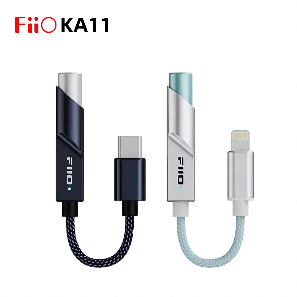 FiiO KA11 USB DAC & Headphone Amplifier CS43131 DAC Type-C to 3.5mm Adapter USB Dongle 384kHz/32bit DSD256 for Android/iOS