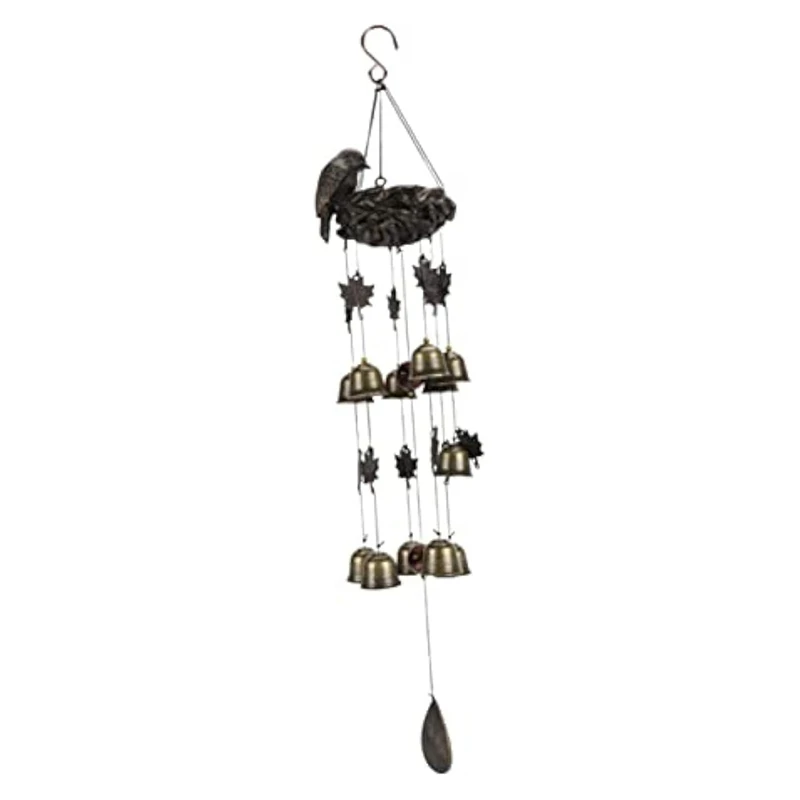 

Bird Nest Wind Chime Indoor Wind Chime Outdoor Wind Chime Decorative Metal Bird Car Resin 1 Pieces