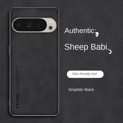 Elegant Suede Leather Case with Lens Protection - Comfortable and Stylish Design for Google Pixel 8 Pro (Black)