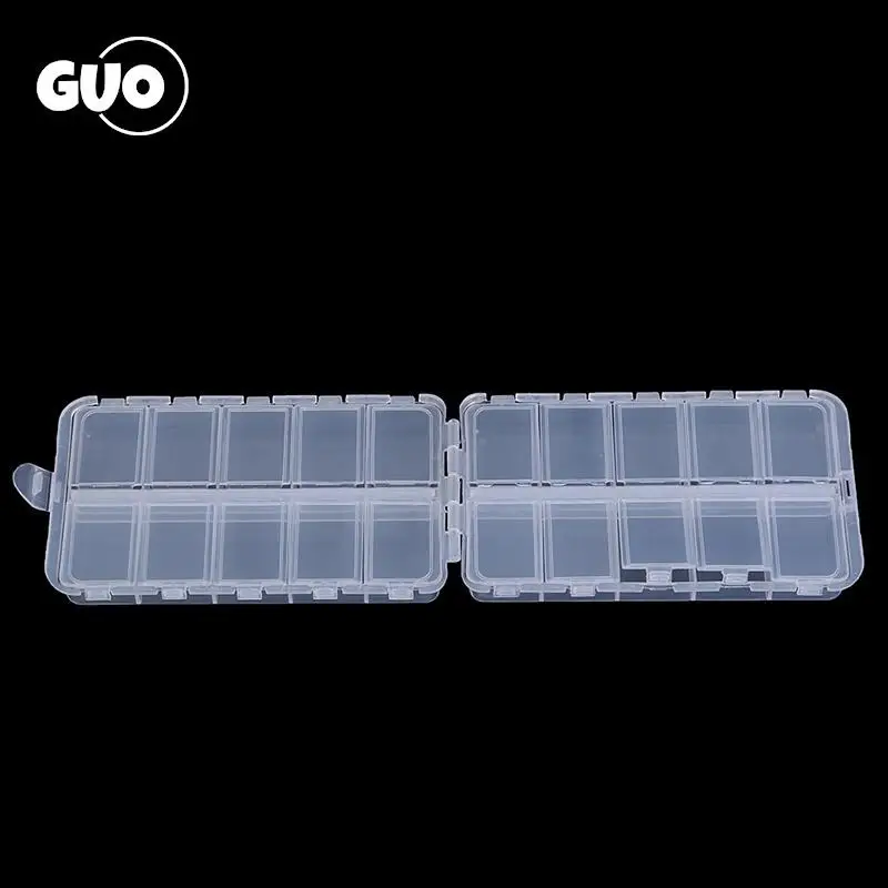 Plastic 20 Compartments Fishing Tackle Box For Fishing Lures Baits Hooks  Storage Case