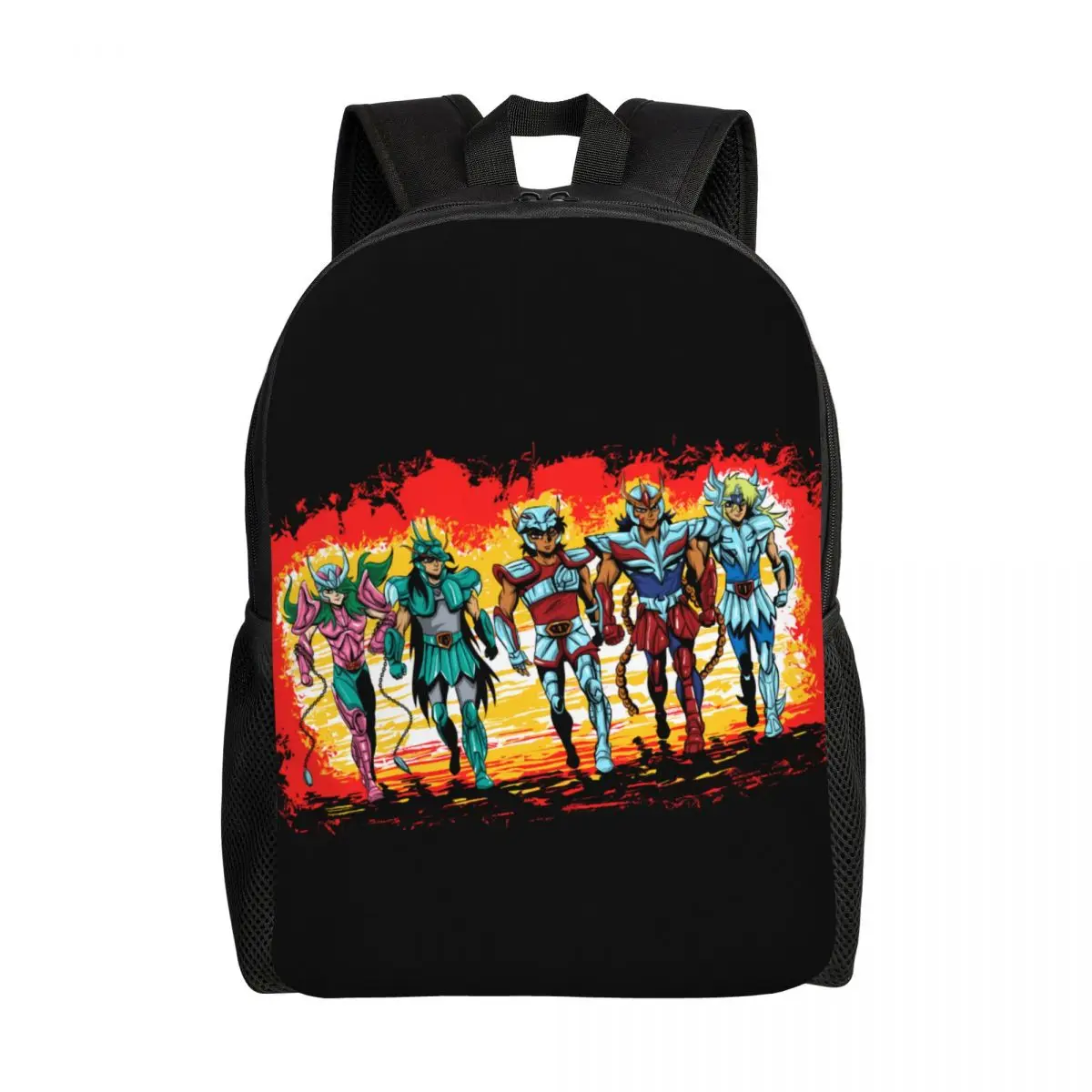 

Personalized Classic Manga Saint Seiya Backpacks Men Women Fashion Bookbag for College School Knights Of The Zodiac Bags