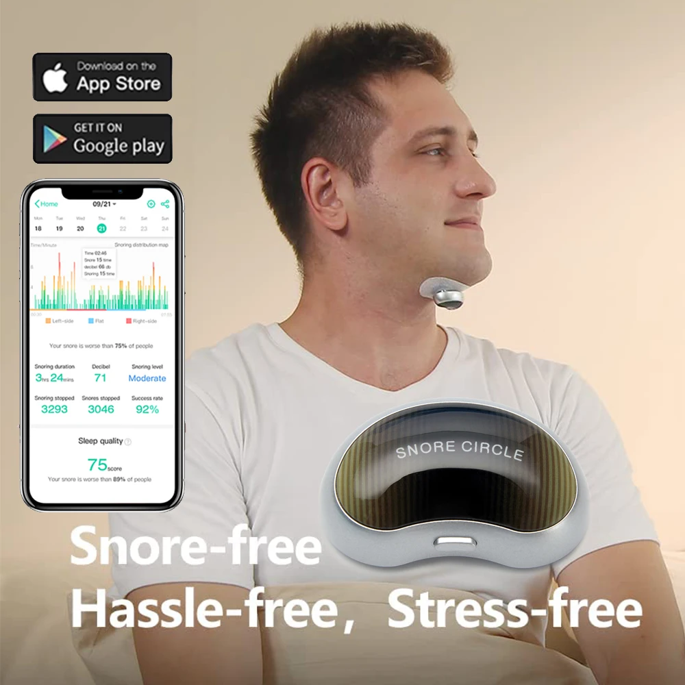 Smart Anti Snoring Device Ems Pulse Snoring Stop Effective Solution