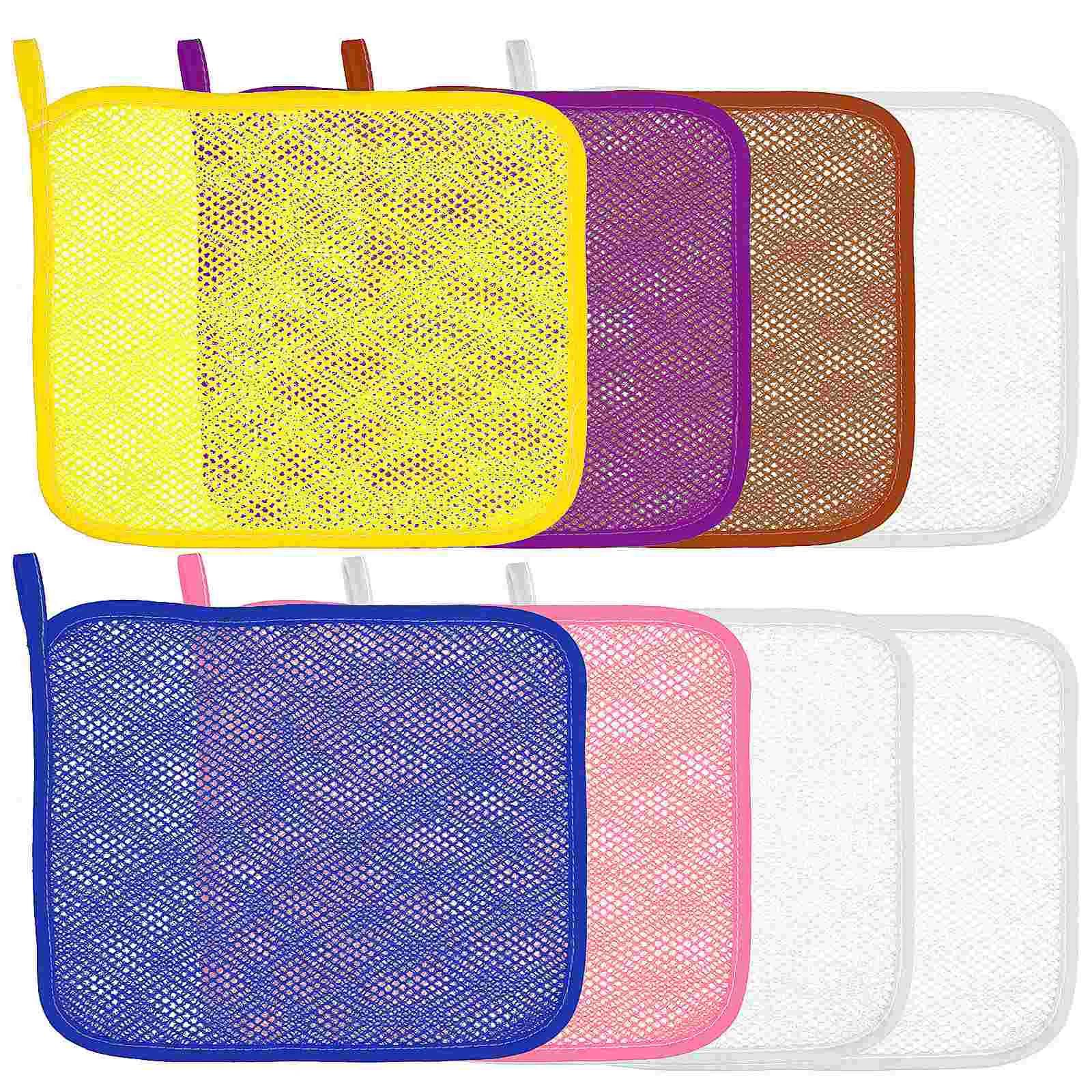 

Exfoliating Face Washcloth Body Scrubber Hanging Bath Cloth African Net Sponge Shower Loofah Skin Wash Towel Facial Makeup