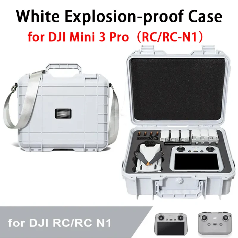 Safety Box for DJI Mini 3 Pro Mini 3 Storage Box Compatible with RC RC N1 Drop Proof Portable Case for Drone Accessories dji case drone case drone accessories drone storage bag