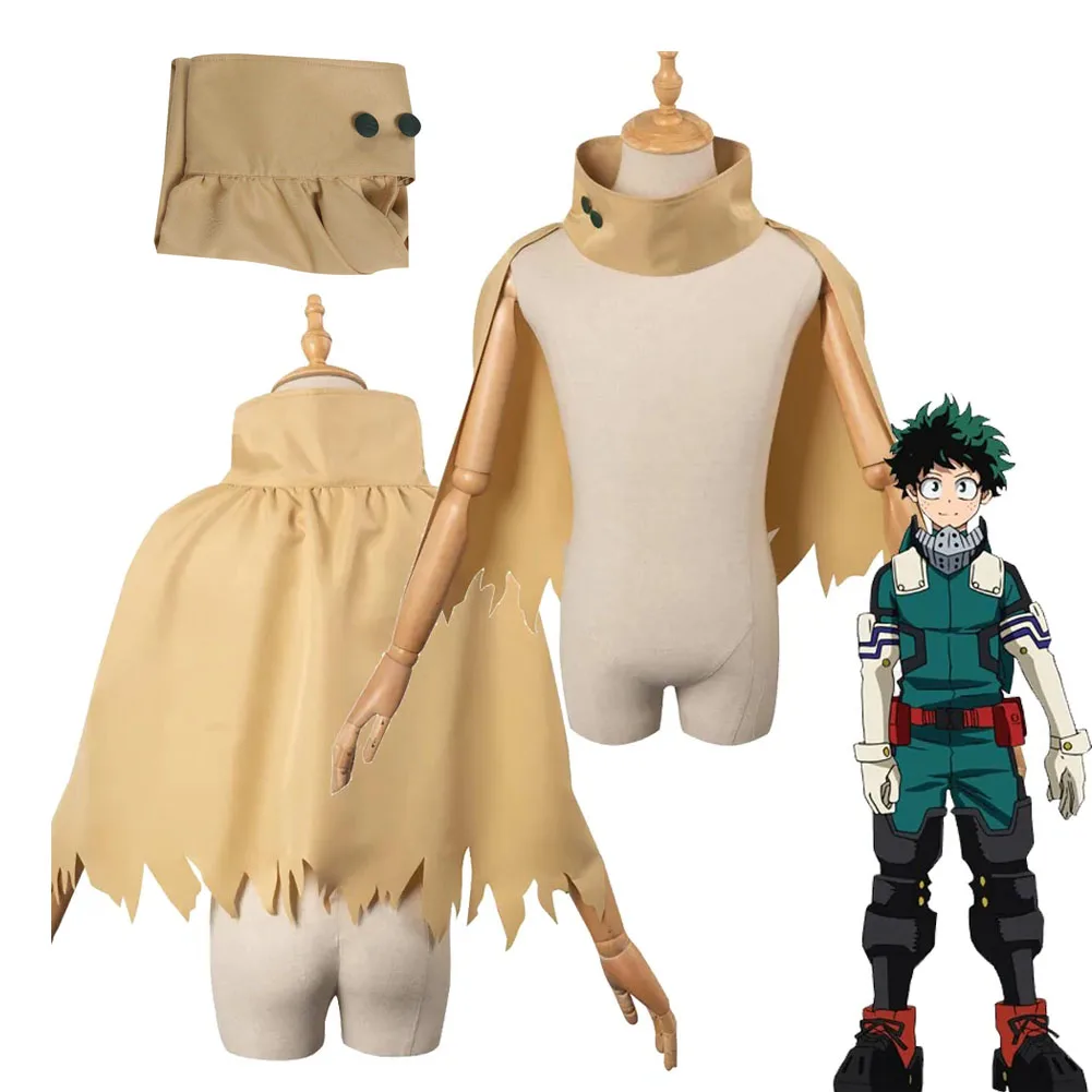 

My Hero Academia Midoriya Izuku Cosplay Cloak Cape Costume Outfits Women Men Adult Halloween Carnival Party Disguise Suit