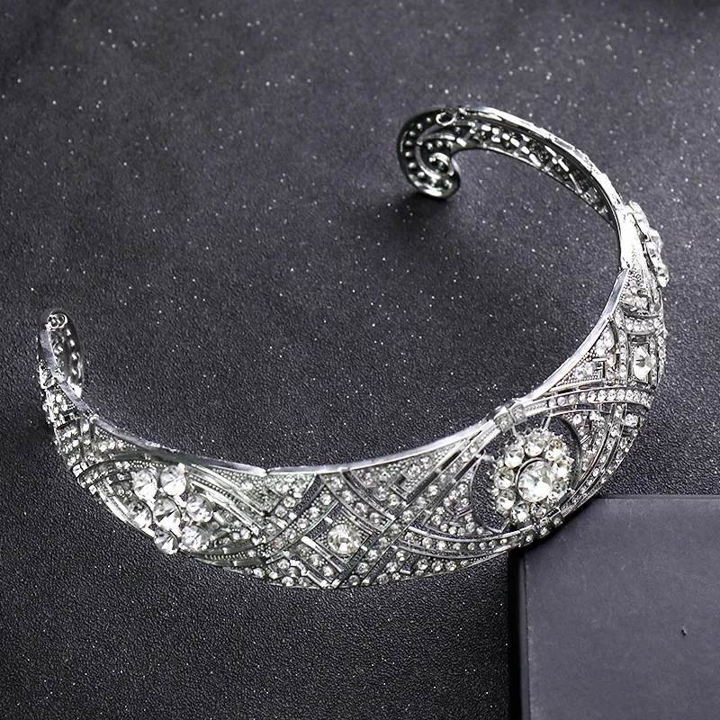 Luxury Crystal Tiaras And Crowns For Women Bride Rhinestone Prom Diadem Crown Bridal Wedding Hair Accessories Jewelry Crown Gift