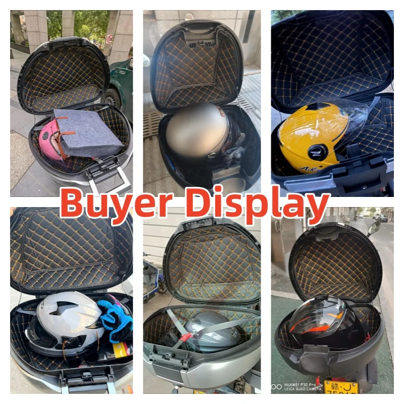 Motorcycle Trunk Lining Rear Luggage Box Leather Soundproof Pad