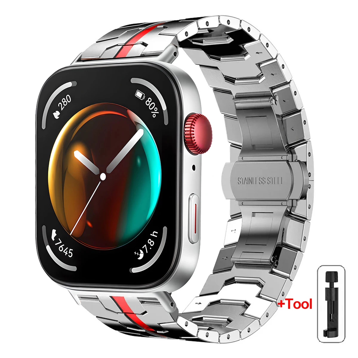 Stainless Steel Adjustable Metal Strap Bracelet