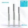 DRINYOUNG High precision Straight Handle HSS Machine Reamer Chucking  H7 10.1 10.2 10.3 10.4 10.5-12.9mm Straight Flute Milling 1