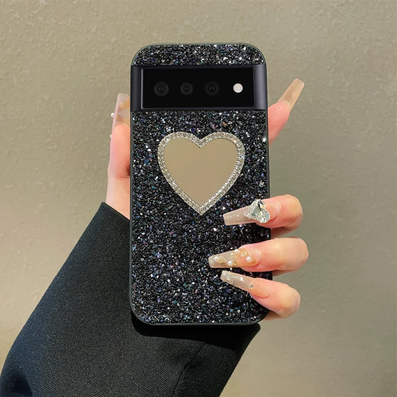Luxury Glitter Mirror Diamond Rhinestone Soft Case - Shiny Shockproof Back Cover