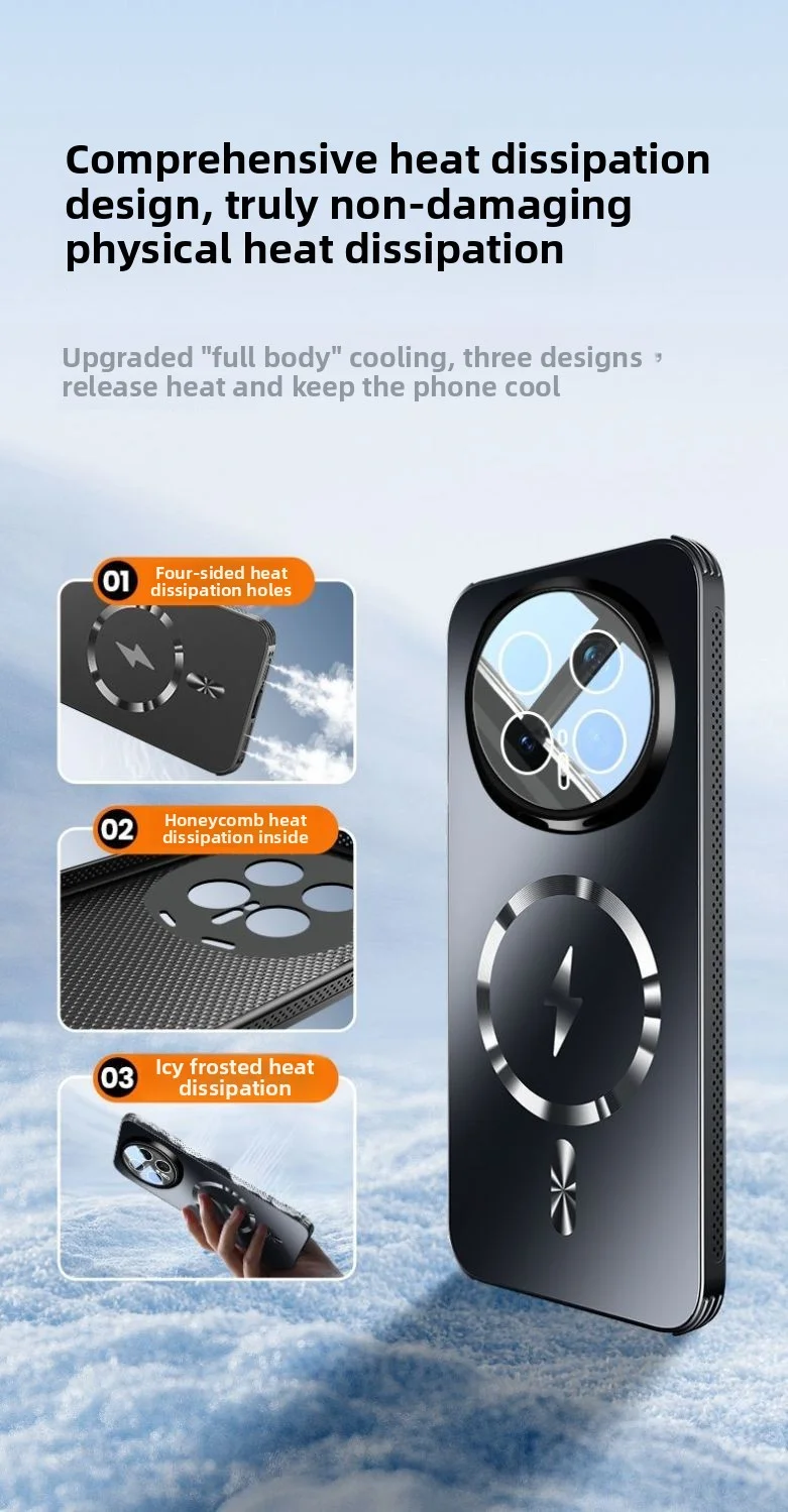 Huawei Honor Magic Series Hard Matte Magnetic Wireless Charging Protective Back Cover