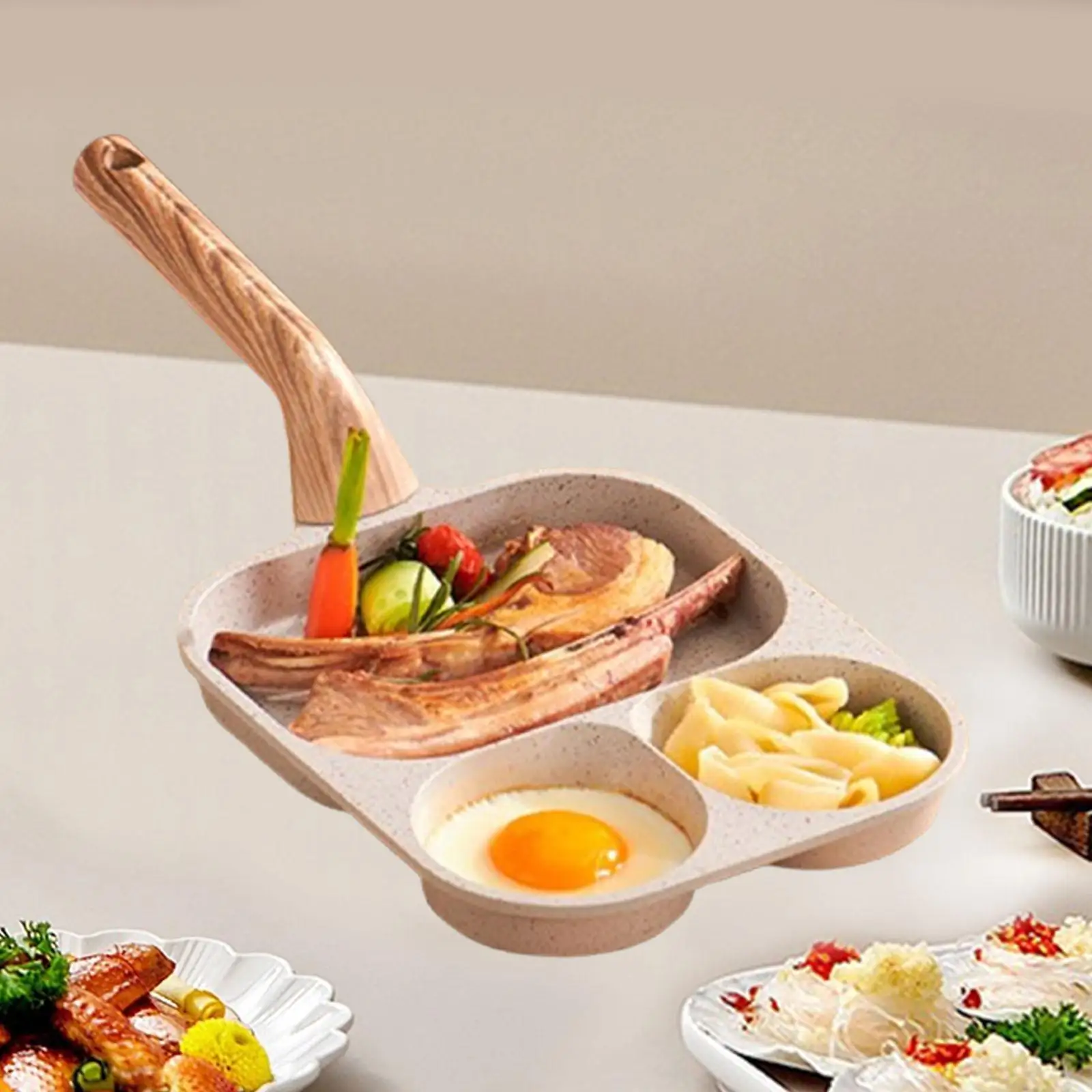 Mini Pancake Pan Egg Cooker Pan Egg Steak Pot Egg Skillet for Breakfast Omelette Skillet for Cooking Frying Steak Vegetable