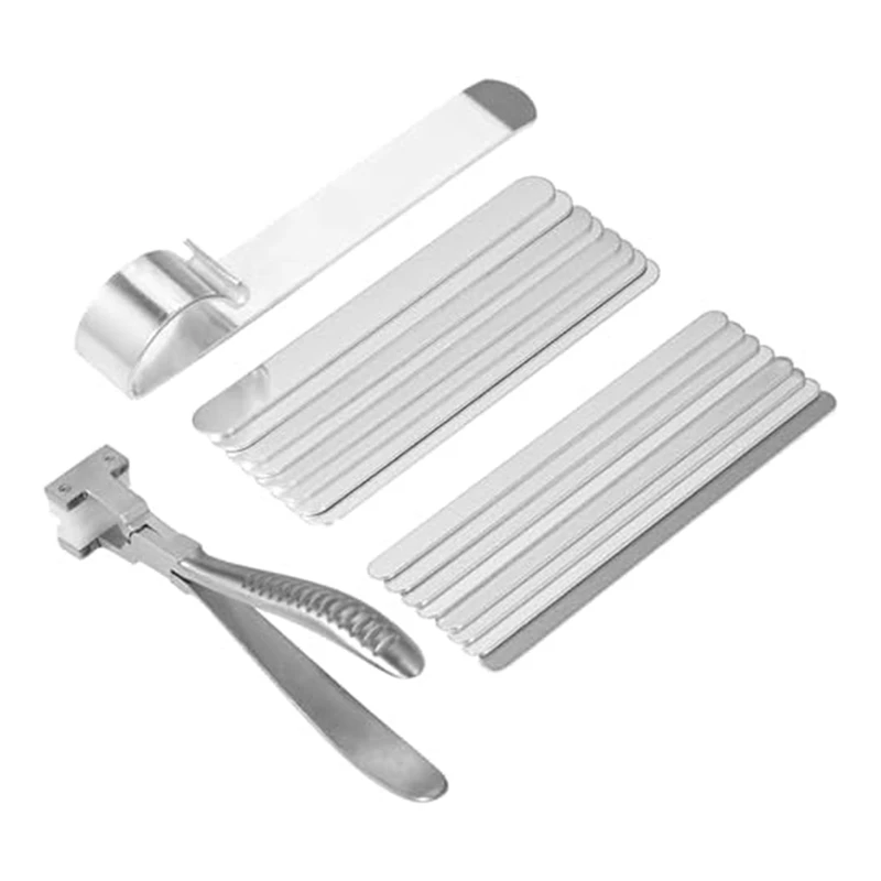 

1 Set Stamp Making Kit Bending Tools Bracelet Metal Bending Kit Including 16 Aluminum Bracelet Blanks