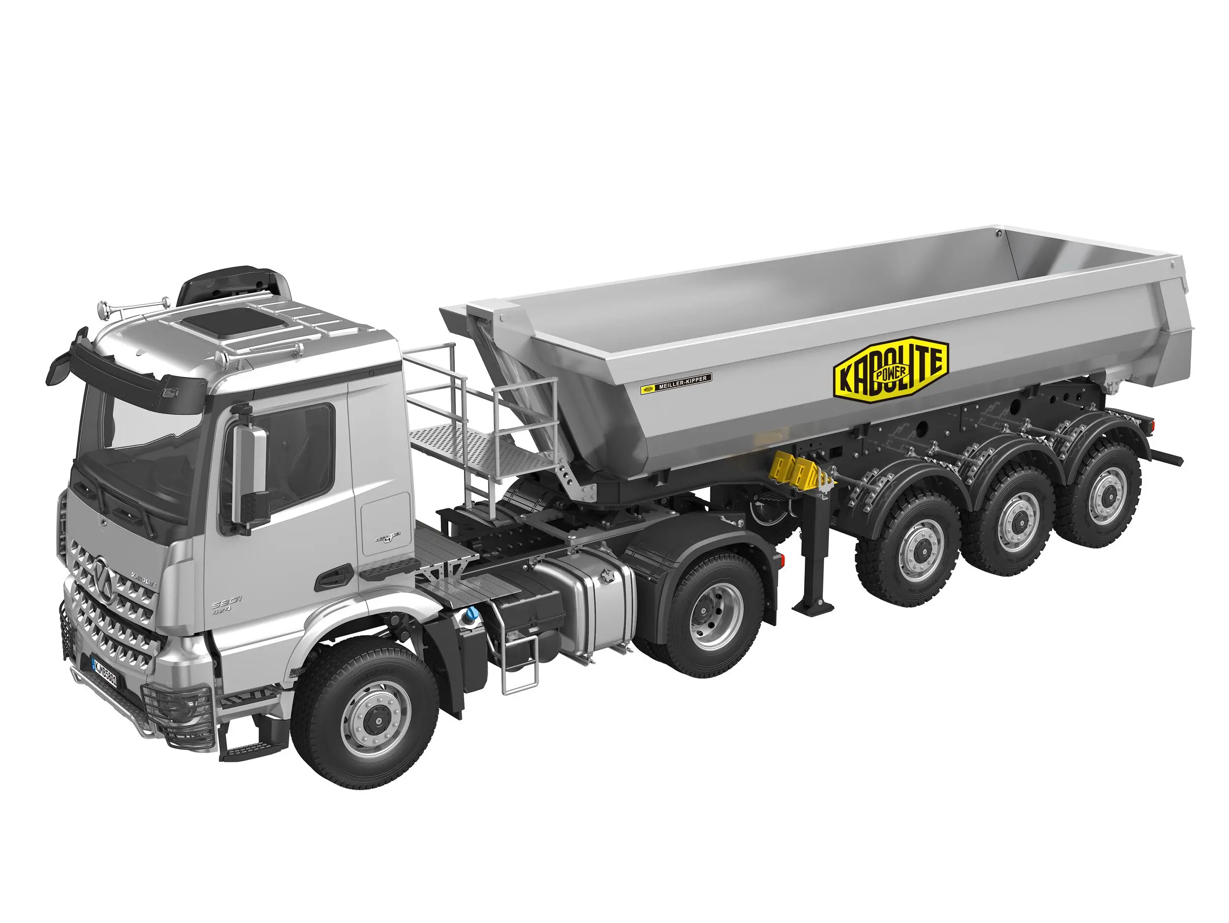 Toys 1/14 Kabolite 5801 4x4 RC Tractor Truck  With Dumper Trailer Assembled Cars Vehicle Motor Light Sound Model Toys for Boys 2