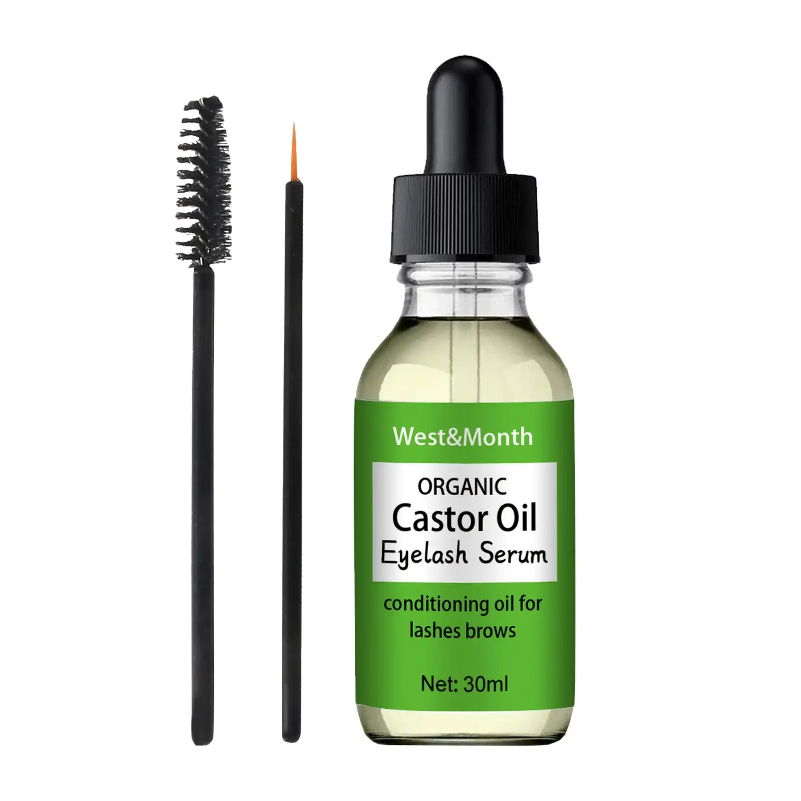 

Castor Oil for Eyelashes and Eyebrows Volumizing Conditioning Oil for Women