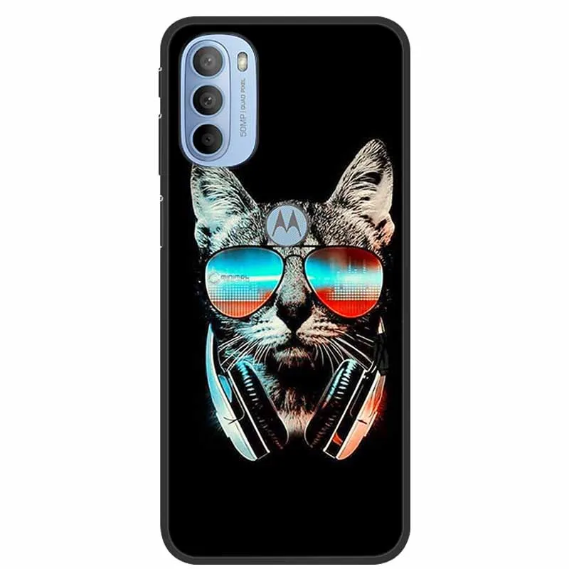 Charming Cat Design Soft TPU Silicone Phone Case - Motorola Moto Series