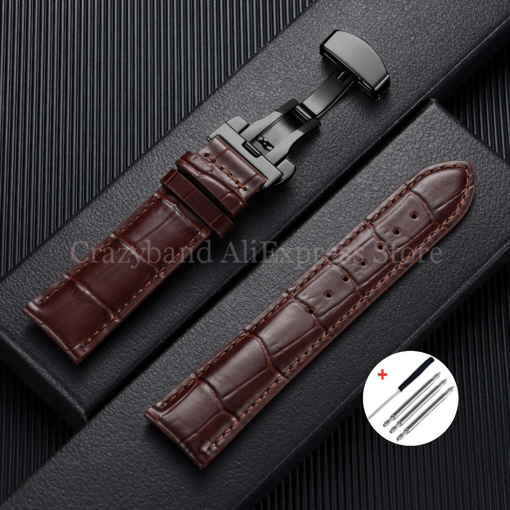 Vintage Leather Watch Band, Business Style,