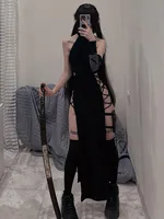Mini robe verte élégante pour femme, streetwear à manches longues, vêtements d'automne, 2024 1