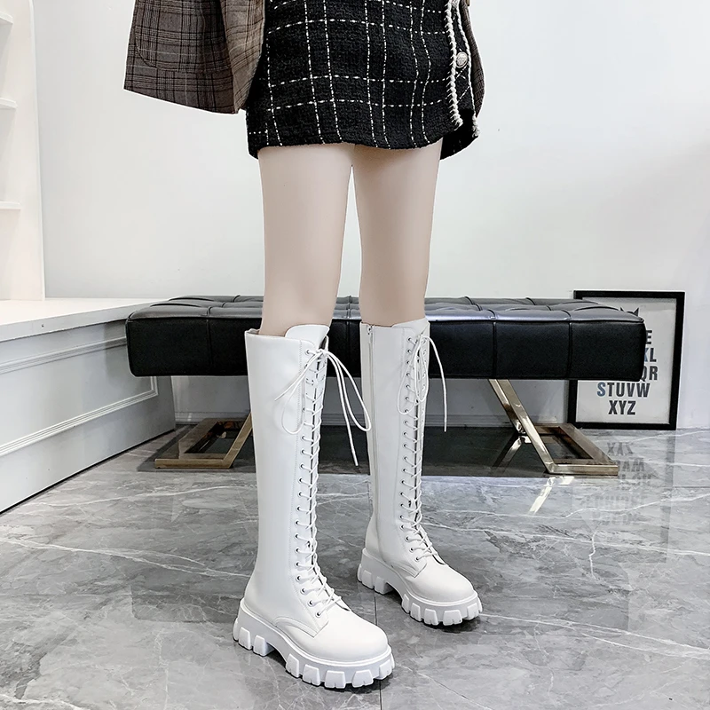 2024 Fall and Winter New Women's Boots Round Head Square Heel Knight Boots Over The Knee Sweet High Boots Sexy Women's Boots