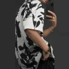 2025 Summer Niche Design Retro Hawaiian Lazy Style Short-Sleeved Shirt Fashion Drape Seaside Beach Loose Casual Y2k Shirt Men 3