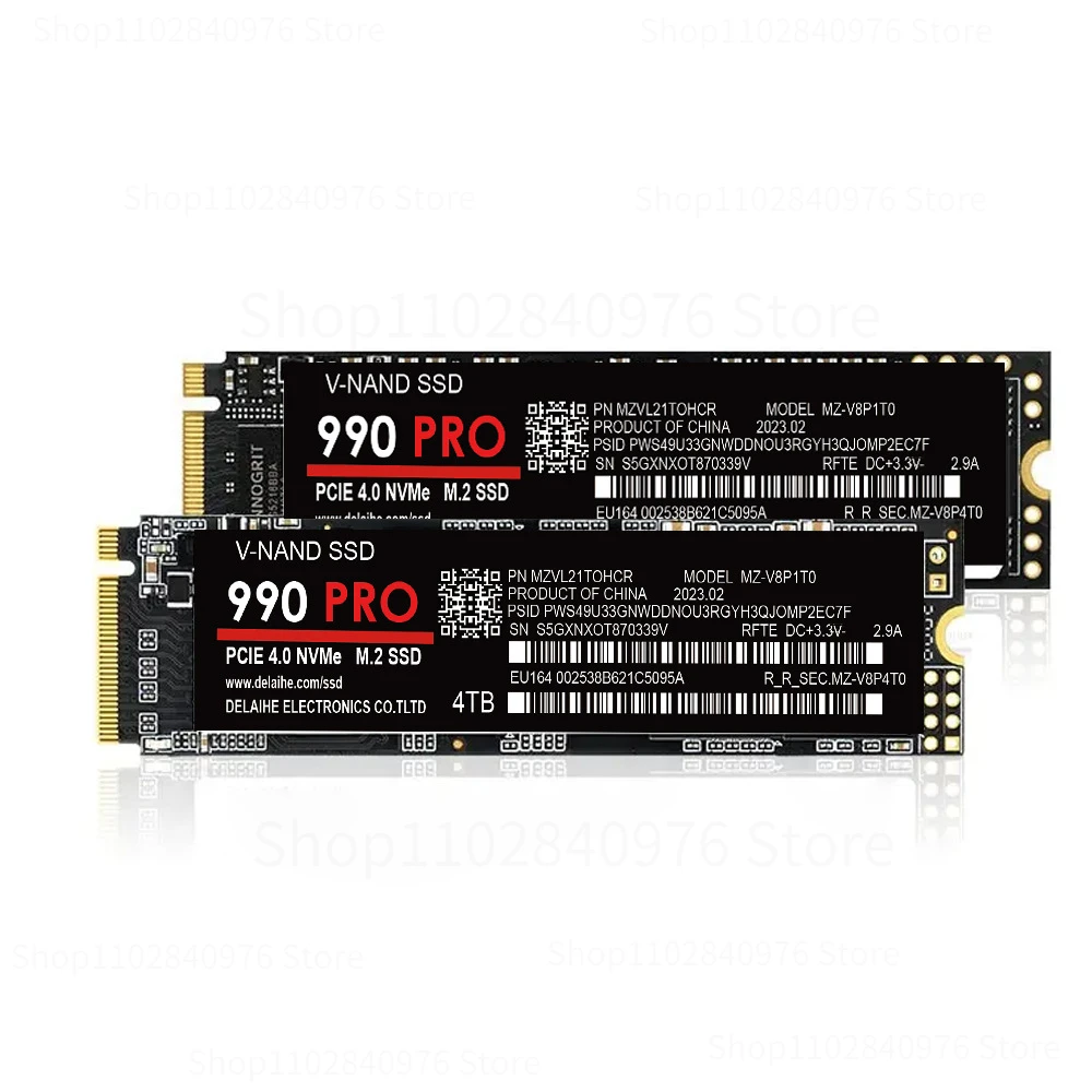 990PRO 4TB Hard Drive Disk NVME Ｍ2 SSD 1TB High-speed NMVE M2 SSD Drive PCIE 4.0 Solid State Drive Internal Hard HDD for Laptop