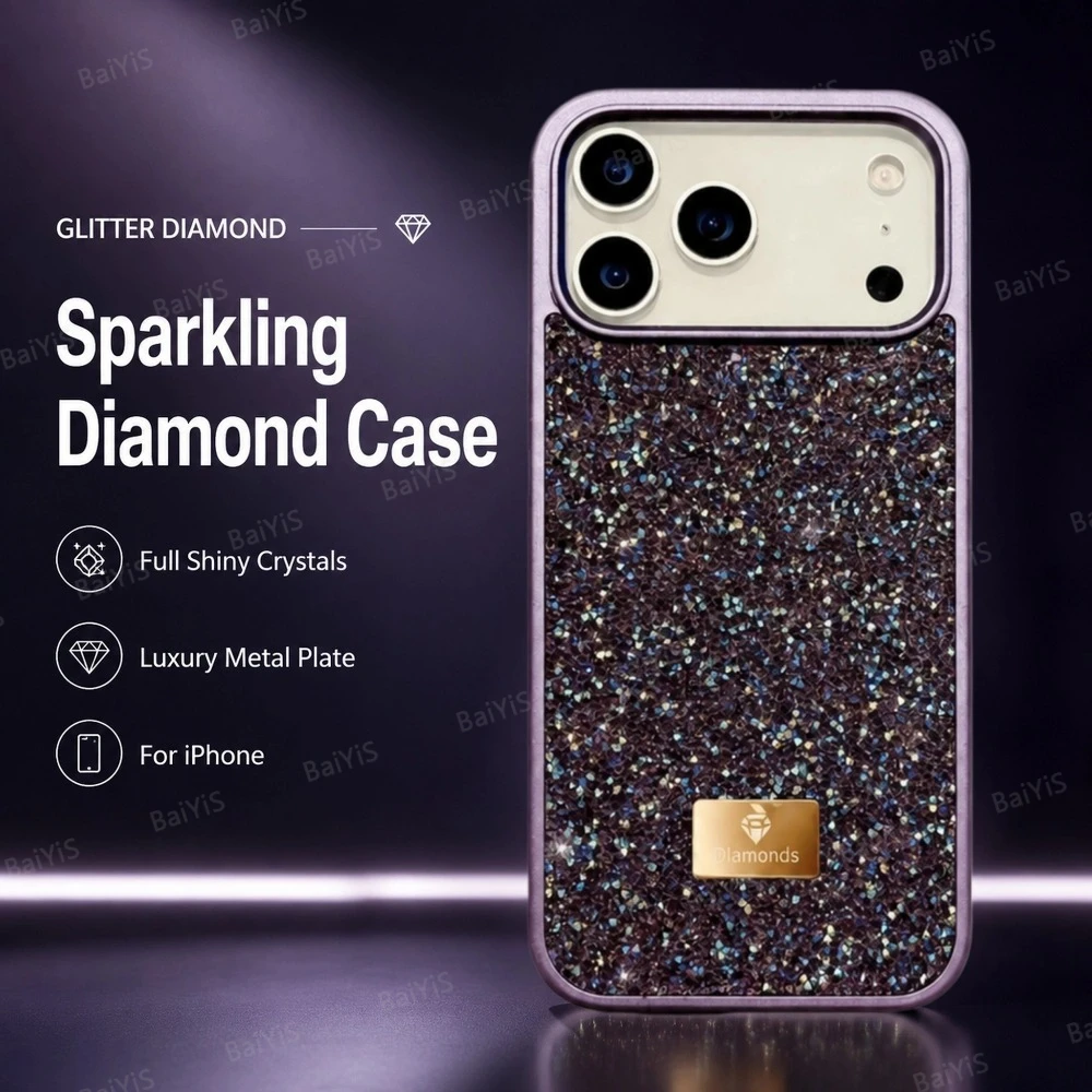 Luxury INS Dazzling Full Covered Zircon Bling Colorful Phone Case - Premium Back Shell