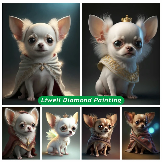 Diy 5D Diamond Painting Watercolor Dog Diamond Art Animals Diamond