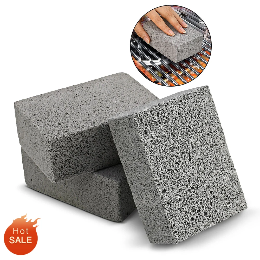 Hot Sale 5 Pcs BBQ Tools Glass Pumice Barbecue Grill Cleaning Brush for Household